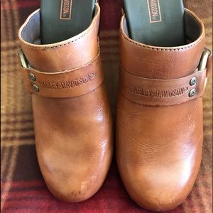 Harley Davidson leather clogs size 7